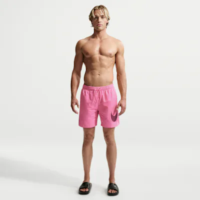 Nike Swim Breaker Men's 18cm (approx.) Fully Lined Volley Shorts - Pink Glow/Pink Glow/Sweet Beet/Pink Glow