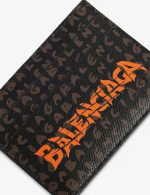 BALENCIAGA Select Coated-Canvas Card Holder detail 2