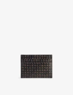 BALENCIAGA Select Coated-Canvas Card Holder detail 3