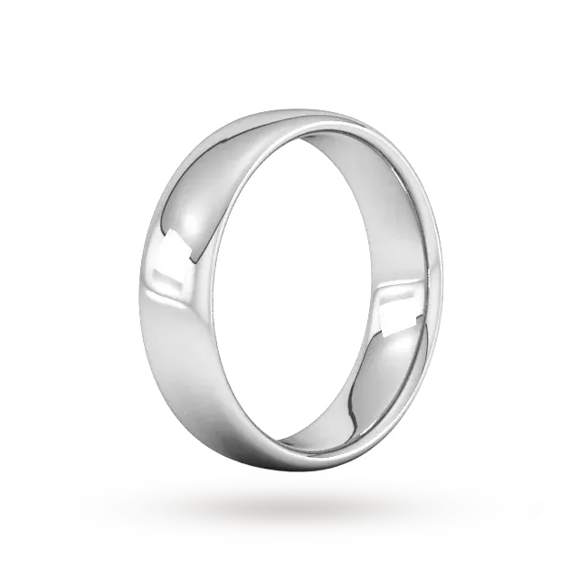 For Him 6mm Slight Court Heavy Wedding Ring In 18 Carat Yellow Gold, additional product view 2
