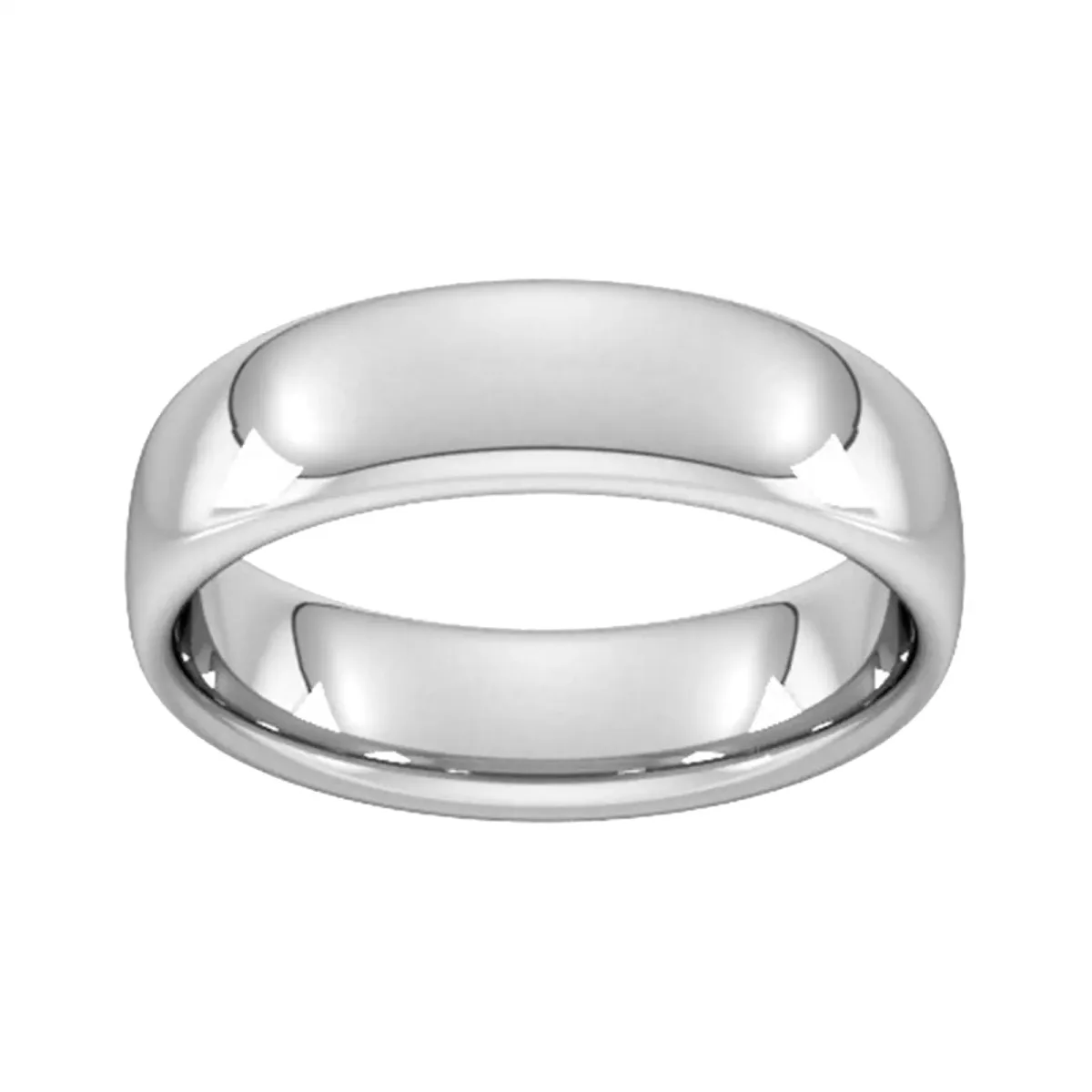 For Him 6mm Slight Court Heavy Wedding Ring In 18 Carat Yellow Gold