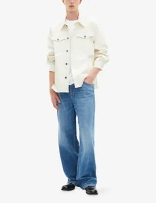 THE KOOPLES Collared Button-Down Stretch-Cotton Shirt detail 2