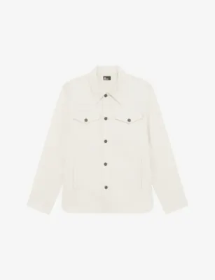 THE KOOPLES Collared Button-Down Stretch-Cotton Shirt