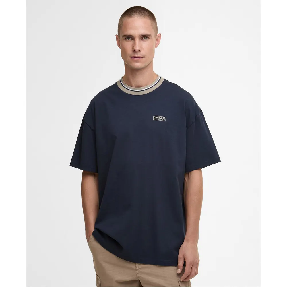 Barbour International Men's Oversized T-Shirt detail 2