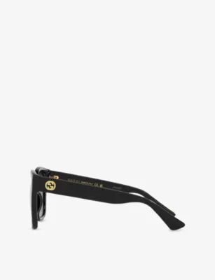 GUCCI GG1338S Rectangle-Frame Injected Sunglasses detail 3