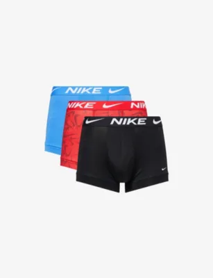 For Him Essential Micro Pack of Three Jersey Trunks - Blk Trf Orng/tattoo/ Blk in Rdpbl Swsprnt Blcrst Blk – Mens | Underwear & socks | Underwear | Multi Packs