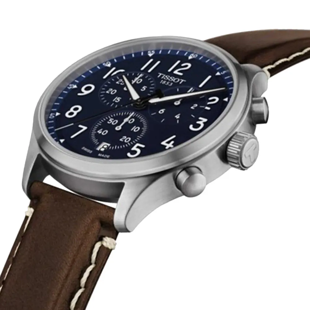 Tissot Chrono XL Vintage 45mm Mens Watch Blue in Blue, additional product view 2