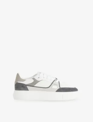 ARNE Atlas Leather and Mesh Trainers - EUR 40 / 6 UK MEN in GREY MIXED – Mens | Trainers | Lace up trainers