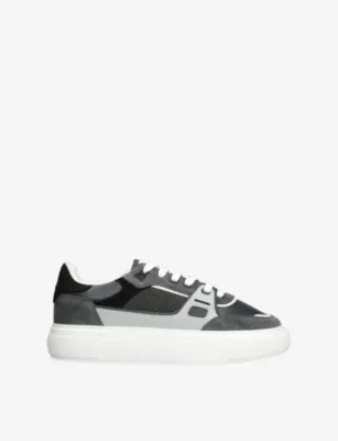 ARNE Atlas Leather and Mesh Trainers - EUR 40 / 6 UK MEN in GREY MID – Mens | Trainers | Lace up trainers