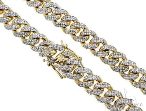 RINA - For Him FACTORY Gaston Diamond Miami Cuban 30 Inches 15mm 49609 in Rose Gold – Chain