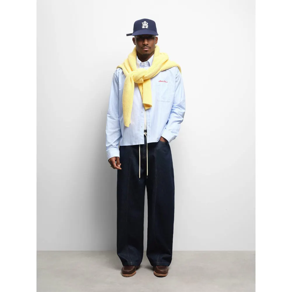 about:blank Men's Long Sleeve Oxford Shirt detail 3