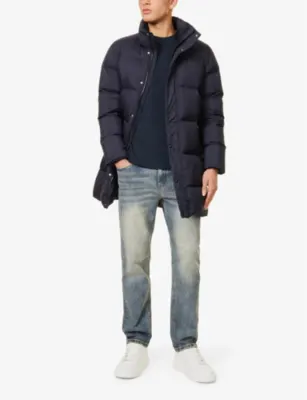 ARNE Brand-patch five-pockets straight-leg relaxed-fit stretch-denim jeans - 30R detail 2