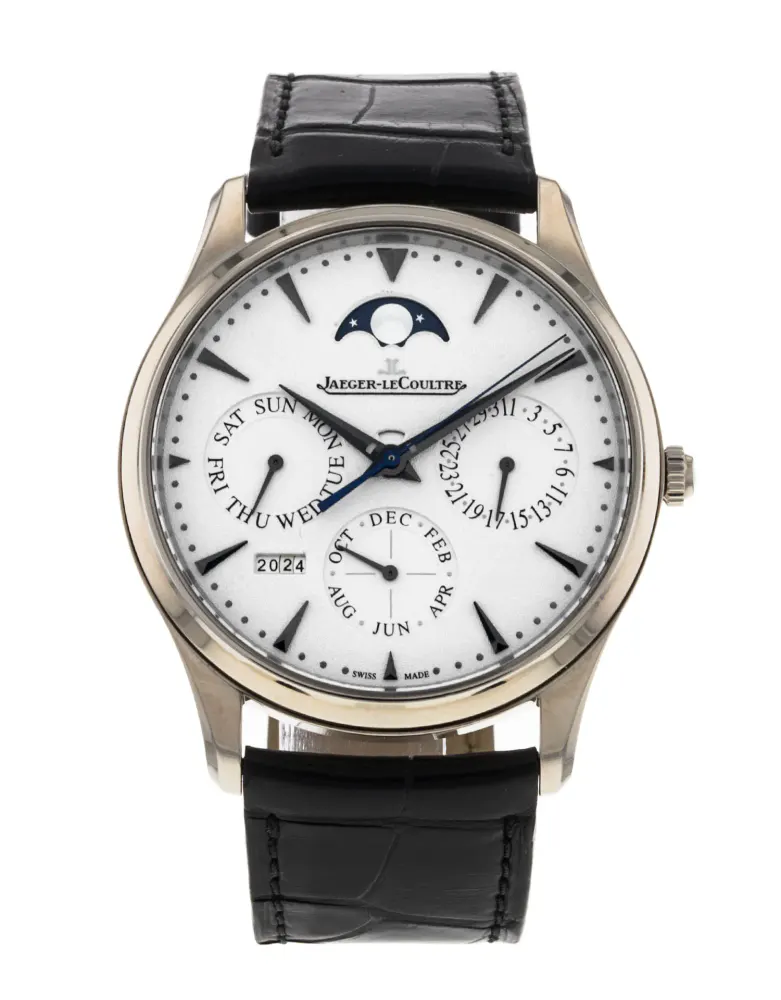 Jaeger-LeCoultre Master Ultra Thin Perpetual 1303520 — 2016 — Excellent in Silver Baton – Pre-owned watches