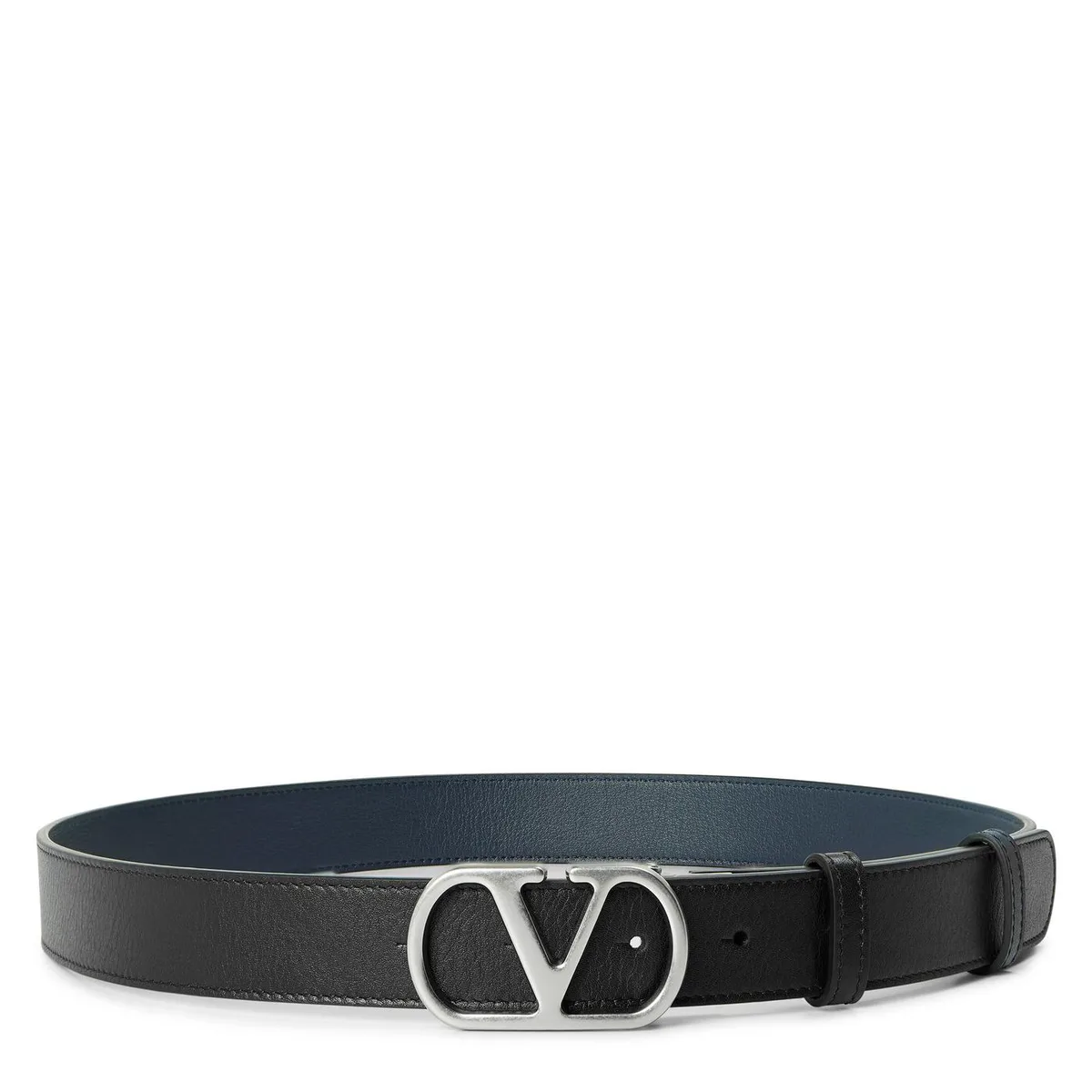 Valentino Garavani VG Rev 30 Blt Sn64 in Black/Silver – Accessories