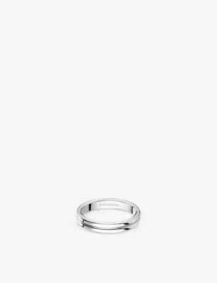 BOUCHERON Godron platinum ring - 58mm in SILVER – Mens | Jewellery | Rings