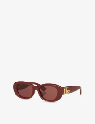 GUCCI GG1829SK Oval-Frame Acetate Sunglasses detail 2