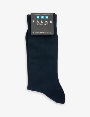 FALKE Cotton-blend knitted socks - 9-9.5