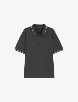 BOSS Logo-Embroidered Short-Sleeve Cotton Polo