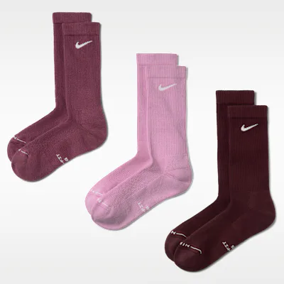 Nike Everyday Elevated Crew Socks (3 Pairs) - Multi-Colour in Multi-Colour – Nike men's and unisex