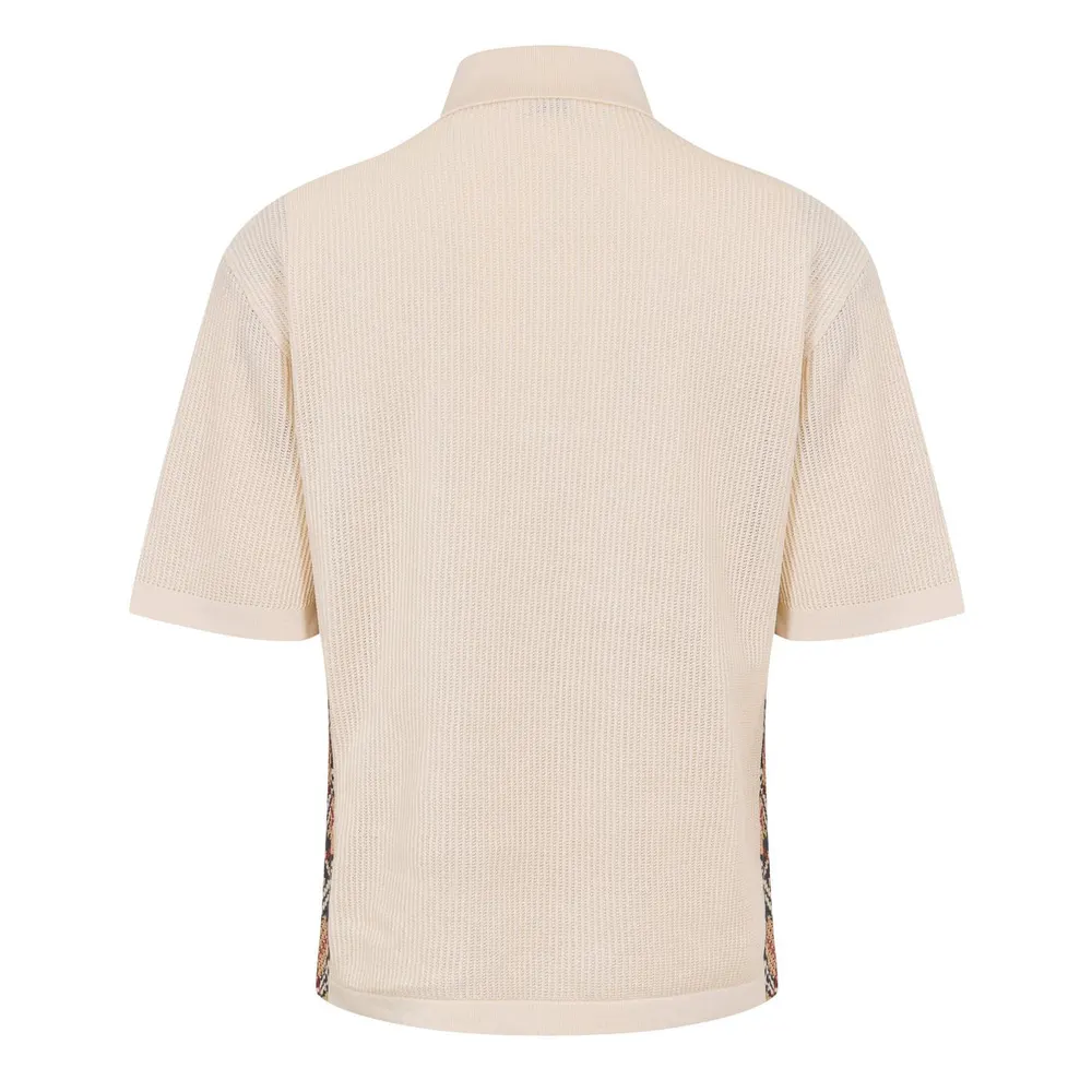 Burberry Men's Knitted Short Sleeve Polo Shirt detail 2