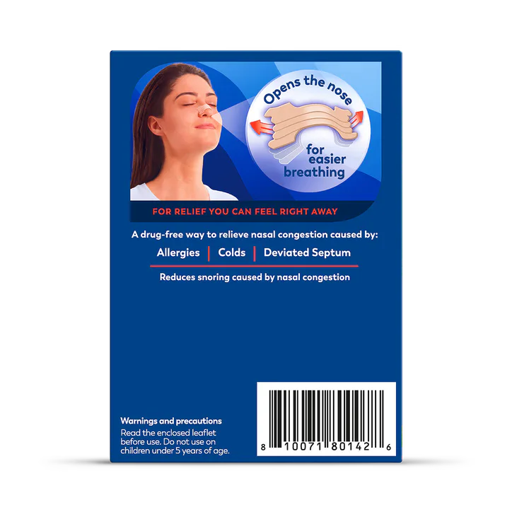 BREATHE RIGHT Nasal Strips Original Extra Strength 8 Each detail 2