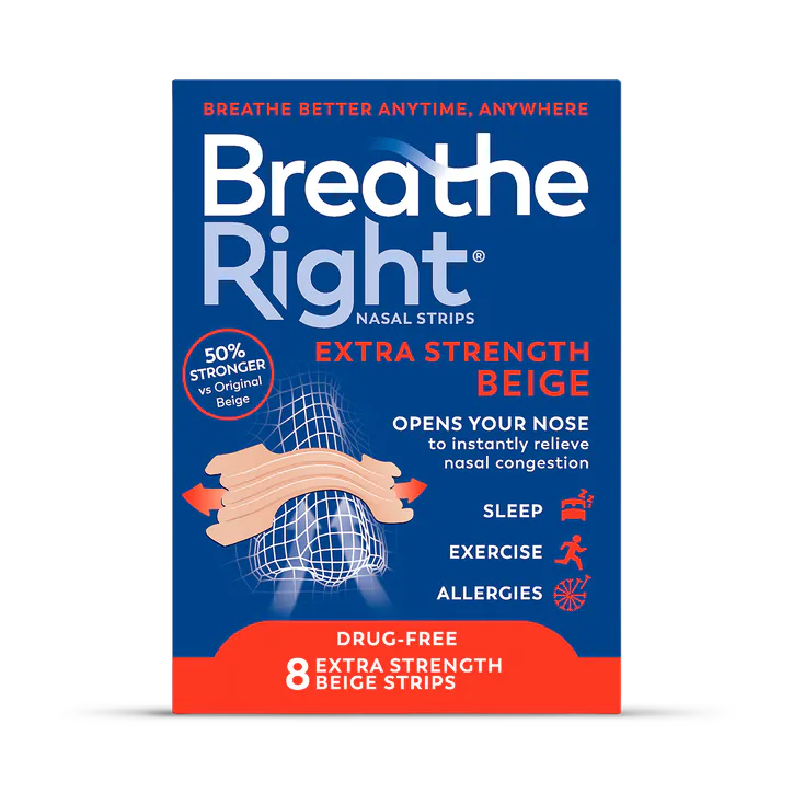 BREATHE RIGHT Nasal Strips Original Extra Strength 8 Each