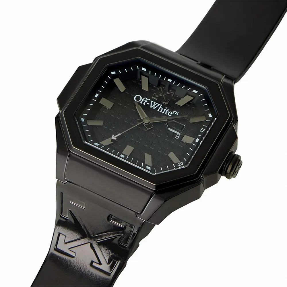 Off White Alt Watch in Black, additional product view 2