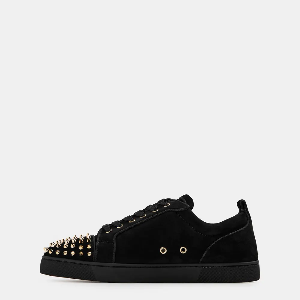 Christian Louboutin Men's Louis Junior Spikes Suede Trainers detail 2