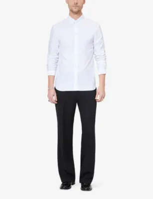 THE KOOPLES Strap-Detail Slim-Fit Cotton Shirt detail 2