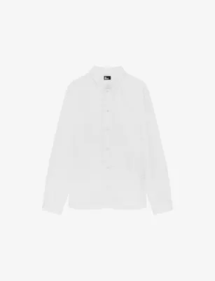 THE KOOPLES Strap-Detail Slim-Fit Cotton Shirt