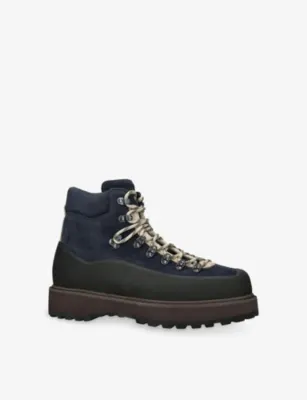 DIEMME Roccia Vet Suede and Rubber Hiking Boots - EUR 40 / 6 UK MEN in Navy, additional product view 3