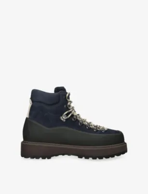 DIEMME Roccia Vet Suede and Rubber Hiking Boots - EUR 40 / 6 UK MEN in Navy – Mens | Boots | Biker boots