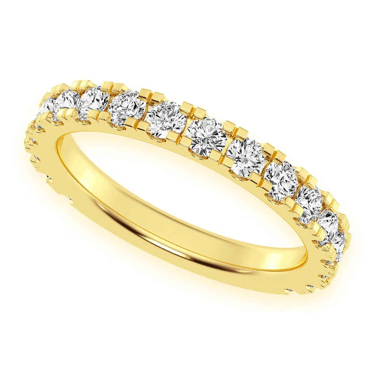 For Him Matching Wedding Ring in Yellow Gold / Natural Diamond – Ring