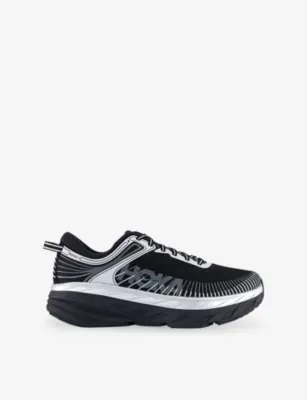 HOKA Bondi 7 Woven Trainers - EUR 43.5 / 9.5 UK MEN in BLACK STARDUST – Mens | Trainers | Lace up trainers