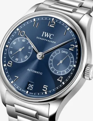 IWC Portugieser Automatic Stainless-Steel Watch 42mm detail 2