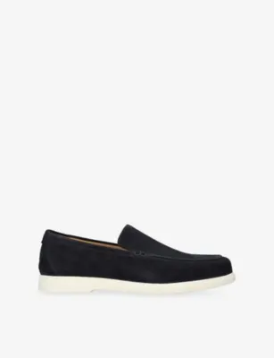 LOAKE Tuscany Suede Loafers - EUR 42 / 8 UK MEN in Navy – Mens | Loafers