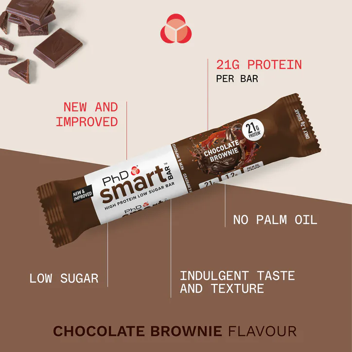 PhD Smart Bar Choc Brownie Protein Bar 64g detail 2