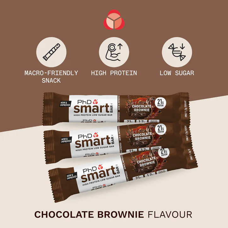 PhD Smart Bar Choc Brownie Protein Bar 64g detail 3