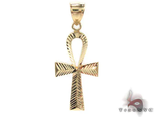 MARYAM - CLOSE OUT 10K Gold Ankh Pendant 33927 in Rose – Pendant