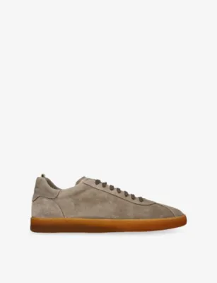 OFFICINE CREATIVE Halo Suede Trainers - EUR 45 / 11 UK MEN in TAUPE – Mens | Trainers | Lace up trainers