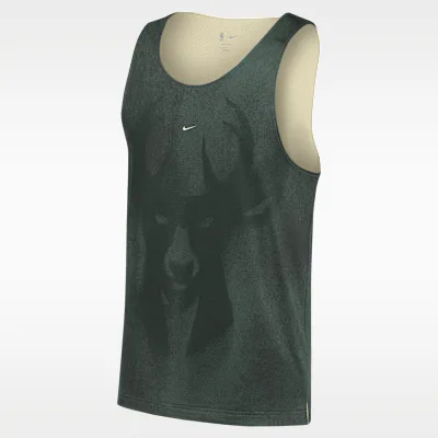 Nike Milwaukee Bucks Standard Issue Nike Men's Mesh Basketball Jersey - Fir/Flat Opal