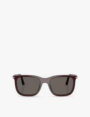 PERSOL PO3357S Rectangular-Frame Acetate Sunglasses