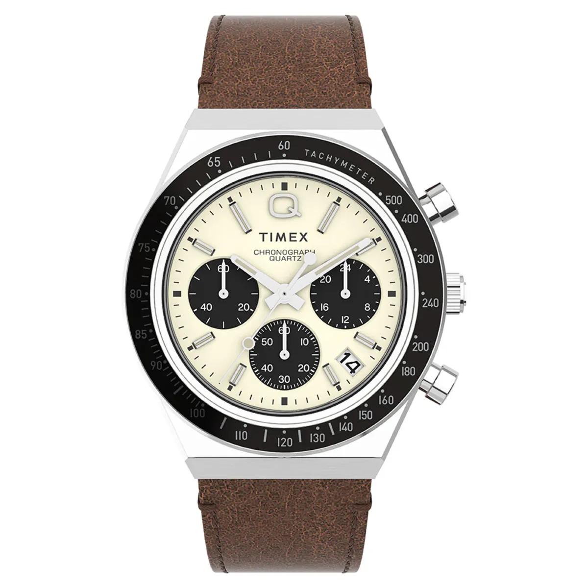 Timex Q Timex Chronograph 40mm Mens Watch Cream