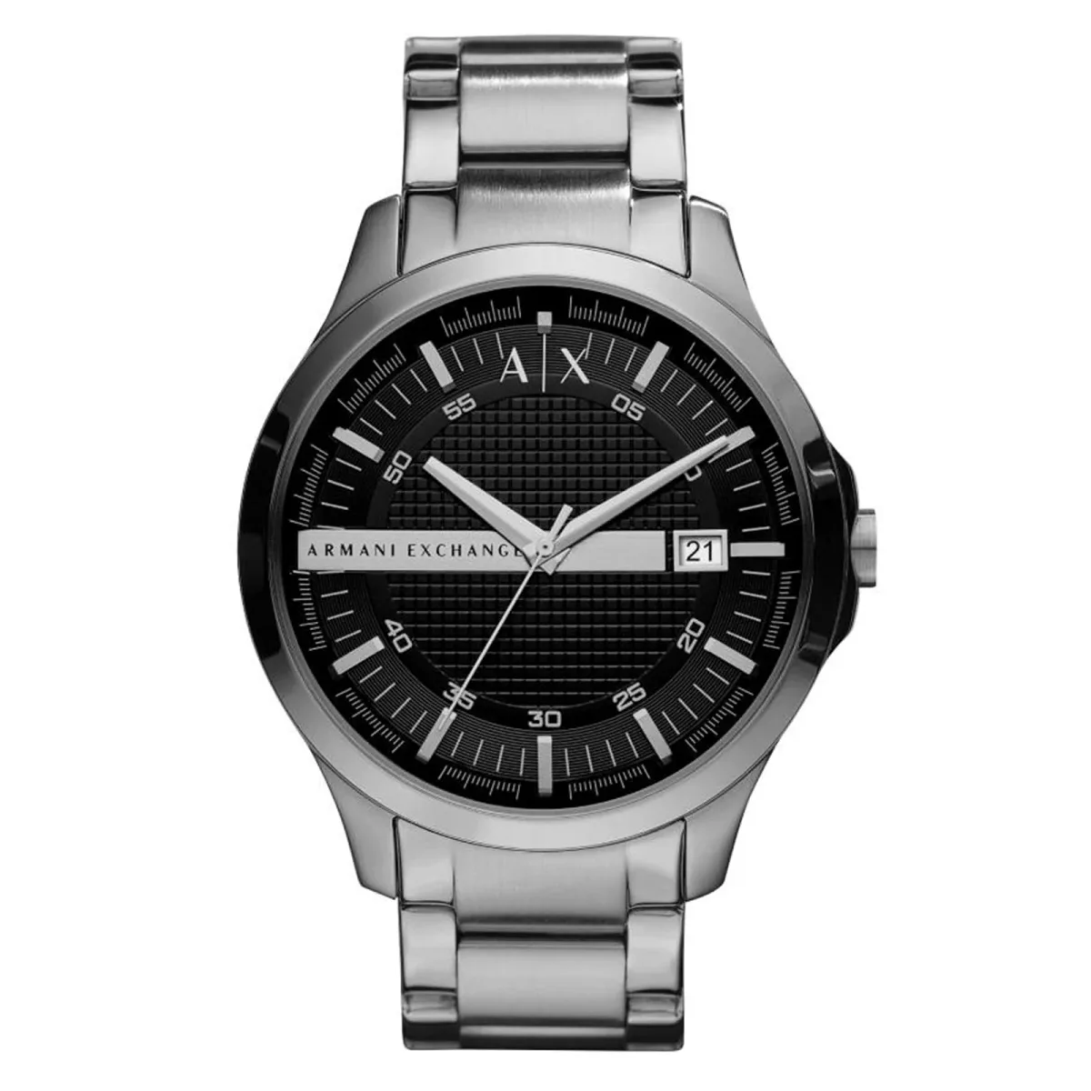 Armani Exchange Three-Hand Date Stainless Steel Mens Watch