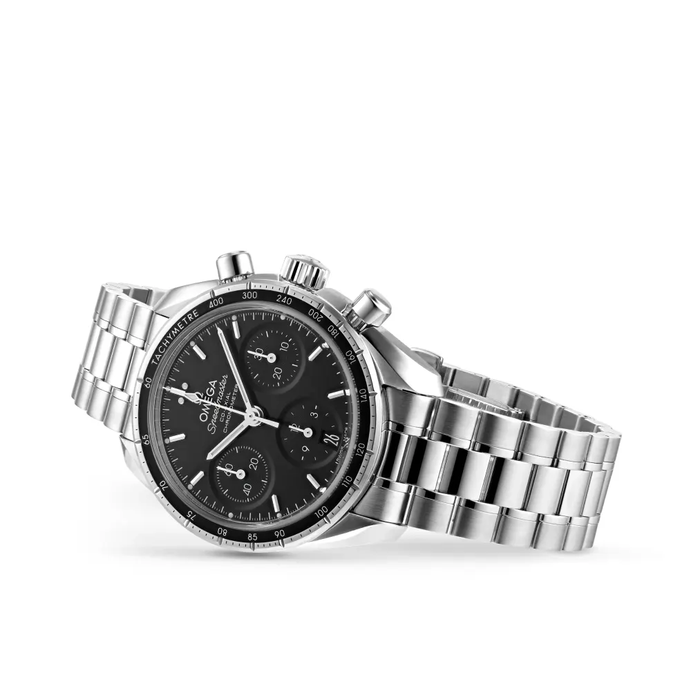 Omega Speedmaster 38mm Co-Axial Chronograph Automatic Watch in Black, additional product view 2