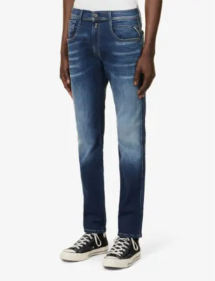 REPLAY Anbass regular-fit slim-leg jeans - 29/32 in DARK BLUE, additional product view 3