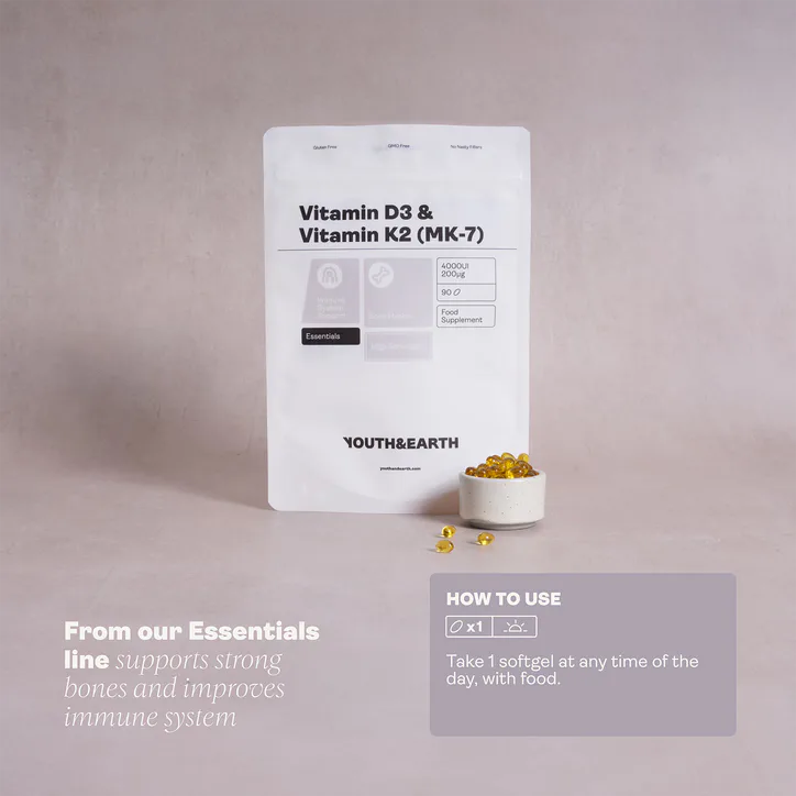 Youth and Earth Vitamin D3 4000IU + K2 200mcg detail 3