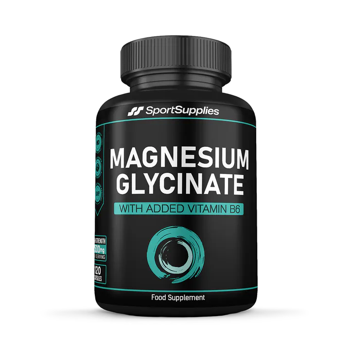 SS Sport Supplies Magnesium Glycinate with Vitamin B6 120 Capsules