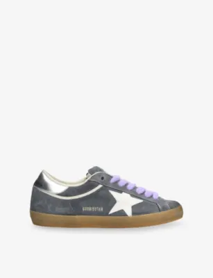 GOLDEN GOOSE Super Star 50966 Suede Trainers - EUR 44 / 10 UK MEN in MID BLUE – Mens | Trainers | Lace up trainers