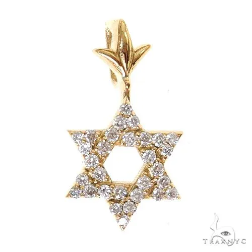 RINA - For Him FACTORY Star Of David Diamond Pendant Mini 69557 in Rose Gold – Pendant